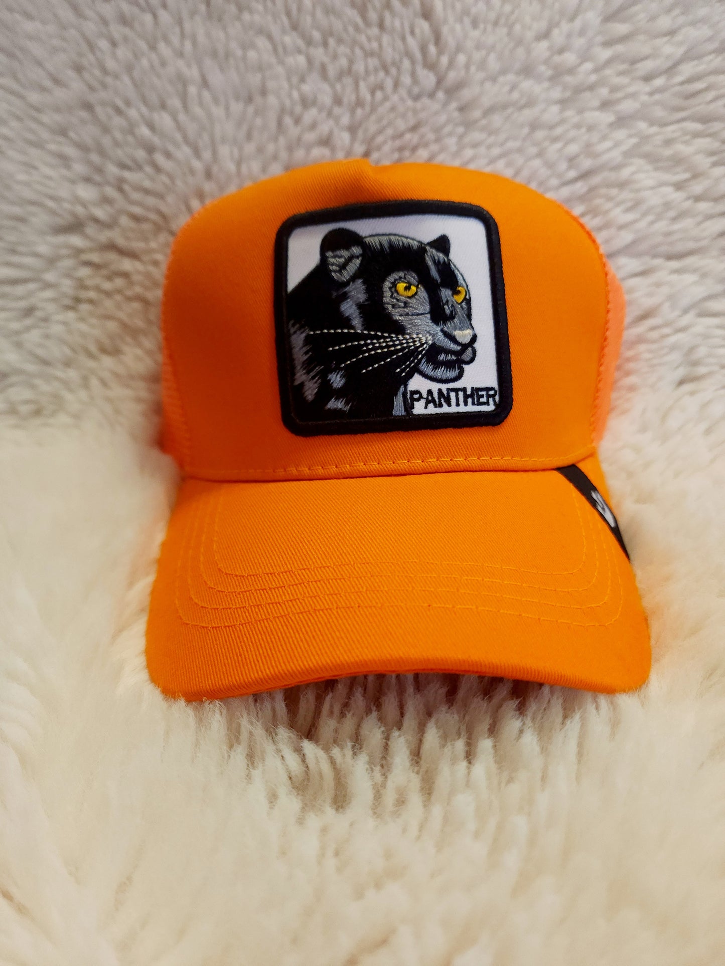 Orange Panther Hat
