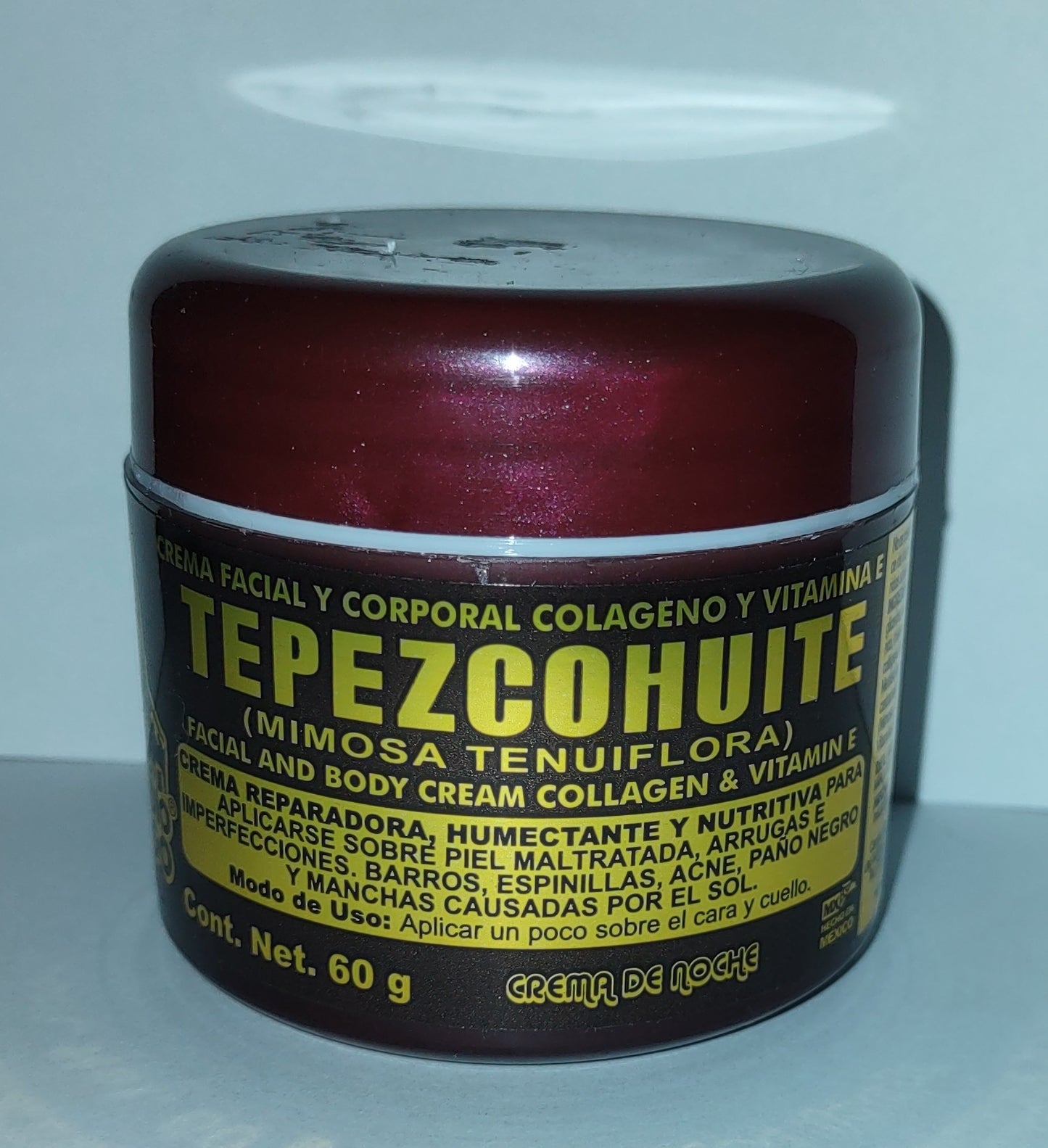 Crema Facial de Tepezcohuite